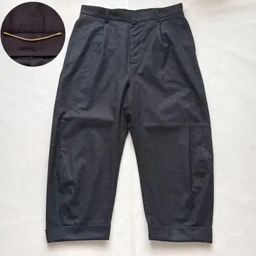 L'Appartement 24AW 울 팬츠 36 캐시미어 혼방 그레이