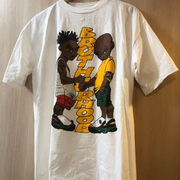 레어 90s 빈티지 구제 의류 BROTHERHOOD 그래픽 T셔츠