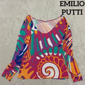 에밀리오 푸치 긴팔 티셔츠 L 올 패턴 멀티 컬러