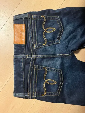 MOUSSY 스키니 데님 다크 블루