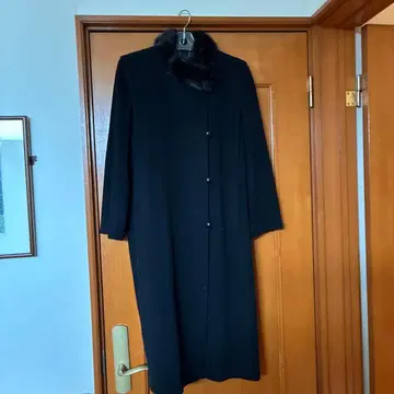 ALTO CAPPOTTO 캐시미어 퍼 블랙 롱 코트