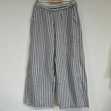 미즈이로 인디 스트라이프 와이드 팬츠