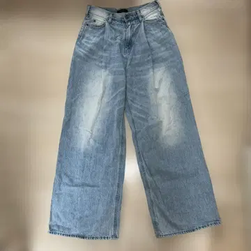 JEANASIS 데님 턱 와이드 팬츠 M