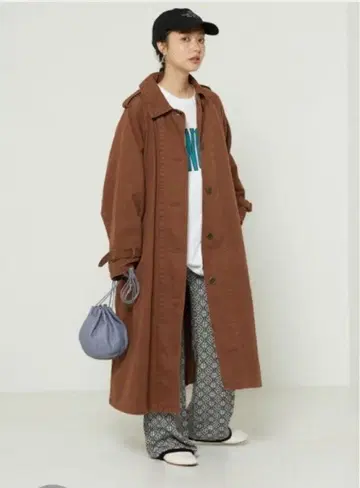 FREAK'S STORE 브라운 롱 코트