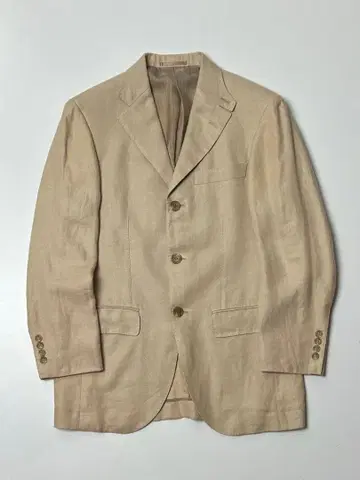 CERRUTI1881 베이지 테일러드 자켓 린넨