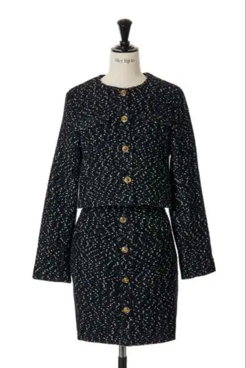 택 포함 새상품 herlipto Mix Loop Tweed Dress