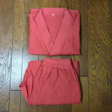 타카하시 기모노 공방 키키 상하의 세트 오렌지 L