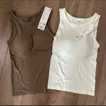 유니클로 히트텍 리브 브라 탱크탑 S 사이즈