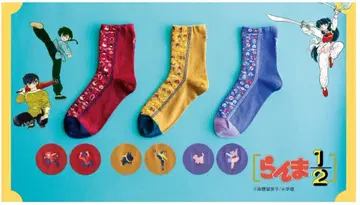 펠리시모 란마 1/2 자수 양말 3켤레 세트