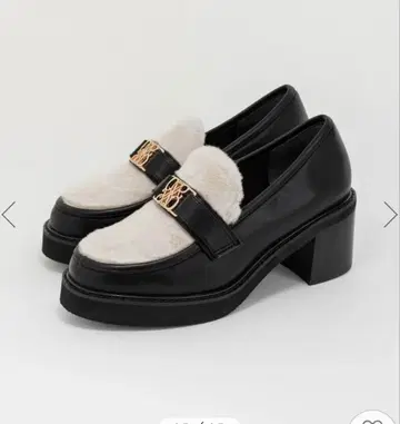 RANDA 란다 모노그램 벨트 볼륨 로퍼 믹스 거의 새상품