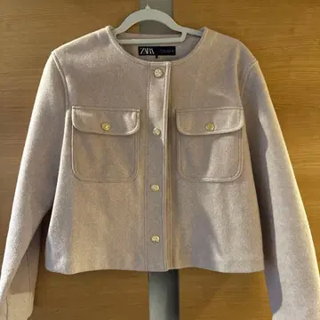 ZARA 핑크 자켓 골드 버튼 L 사이즈