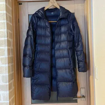 UNIQLO 후드 부착 네이비 다운 자켓 M