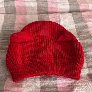 고양이 귀 니트 베레모