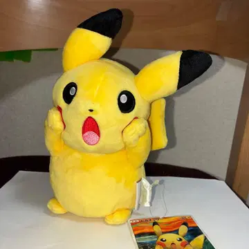 뭉크전 피카츄 봉제 인형 택 포함