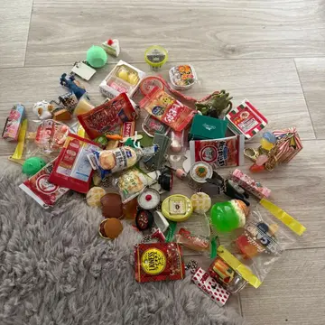 캡슐 토이 음식 디저트 다수 세트