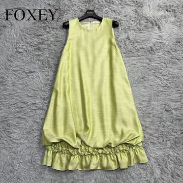 컨디션 최상 폭시 데이지 트래블 드레스 하늘하늘 원피스 광택감 그린