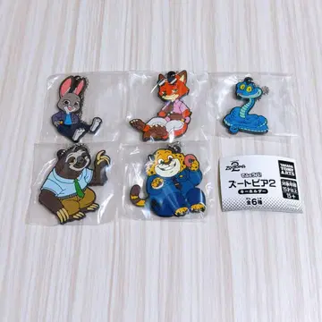 주토피아 2 가챠가챠 데포라바 키링 5개 세트