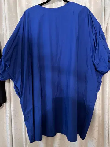 mizuiro ind 파랑색 반팔 코쿤 원피스 새상품급