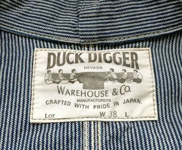 덕 디거 웨어하우스 히코리 커버올 자켓 스트라이프