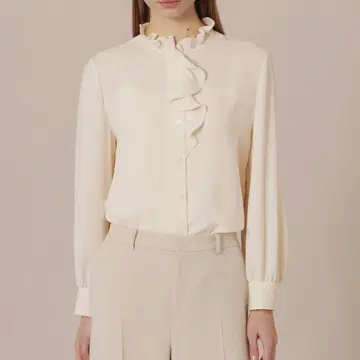 택 포함 새상품 매킨토시 런던 폴리에스테르 조젯 블라우스 40