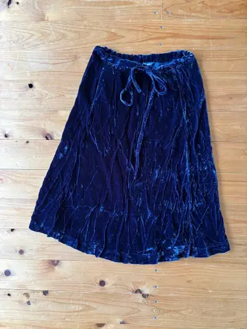 그로운 인 더 선 [씨 솔트] 벨로아 스커트 미사용품 블루 벨벳