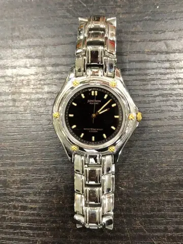 여성용 JUNCTION SQUARE 손목시계 블랙 배터리 새상품