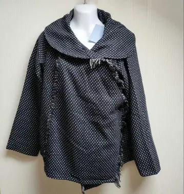 택 포함 미사용 새상품 올즈 페일 네이비 컬러 F 판초풍 코트