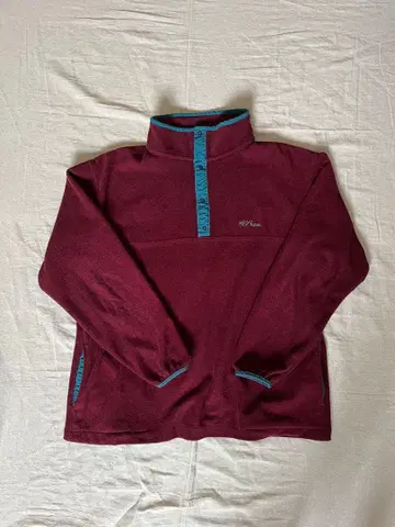 80s L.L.BEAN 플리스 스냅T 신틸라 팥색 빈티지