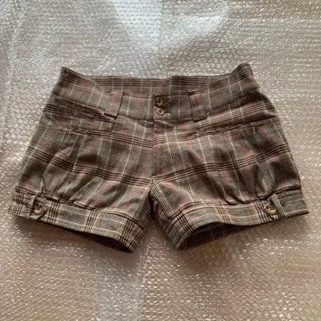 체크 무늬 숏팬츠 M 사이즈