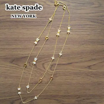 케이트 스페이드 목걸이 리본 스페이드 골드