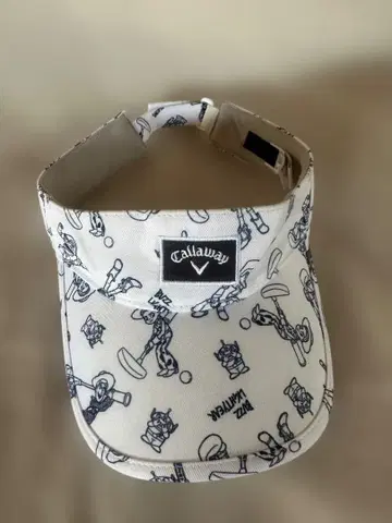 Callaway 캐릭터 패턴 바이저 화이트 토이스토리