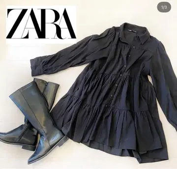 ZARA 티어드 셔츠 원피스