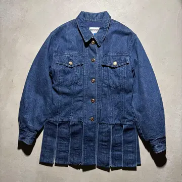 90s MOSCHINO 데님 자켓 미들 기장 빈티지