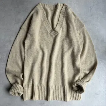 라빠르망 라 두지엠 클라세 V/N 베이직 니트 카멜 혼방