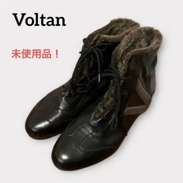 볼타 스니커즈 가죽 퍼 비브람 밑창 미사용품 이탈리아제