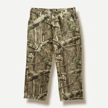 MOSSY OAK 트리 카모 올 패턴 더블니 데님 팬츠 청바지 구제 의류
