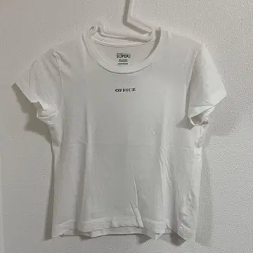 HOLIDAY OFFICE 로고 화이트 T셔츠