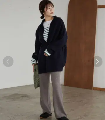 슬로브 이에나 워셔블 스무스 니트 팬츠 그레이