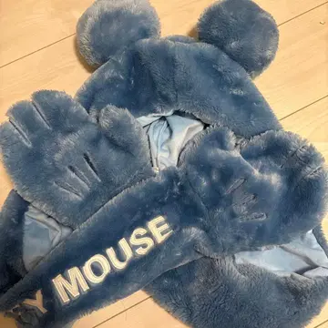 최저가 ) 미키마우스 플리스 캡 장갑 포함