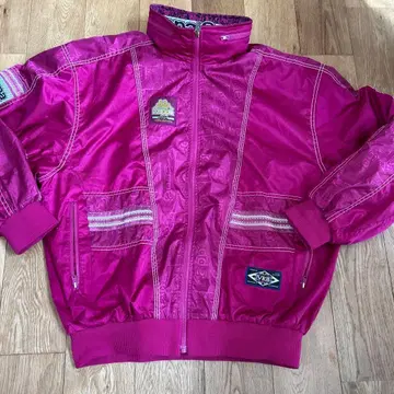 Kappa Sports 핑크 나일론 자켓