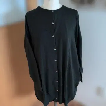 모스그린 오버 사이즈 긴팔 가디건