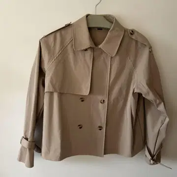 베이지 더블 브레스트 테일러드 자켓