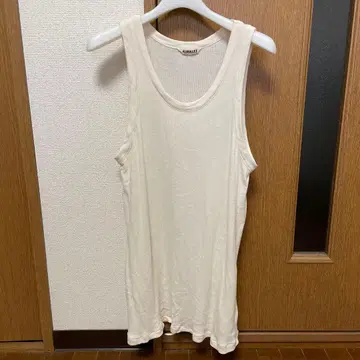 auralee ORGANIC SOFT RIB TANK TOP