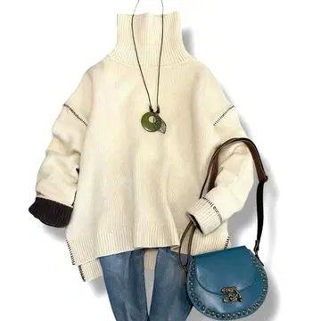 새상품급 래핑노트 [STUDIOUS 별주] 피비 니트 캐시미어