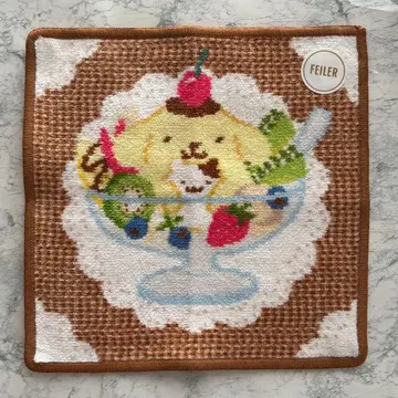 페이러 폼폼푸딩 손수건 파르페 패턴