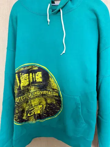 CAV EMPT 터콰이즈 후드 부착 후드티 정품