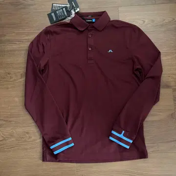 J.Lindeberg 버건디 슬림핏 피케 셔츠