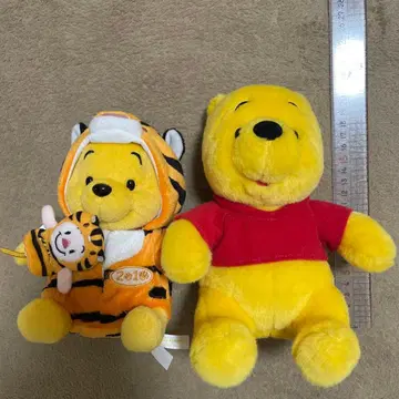 푸우와 티거 봉제 인형 세트