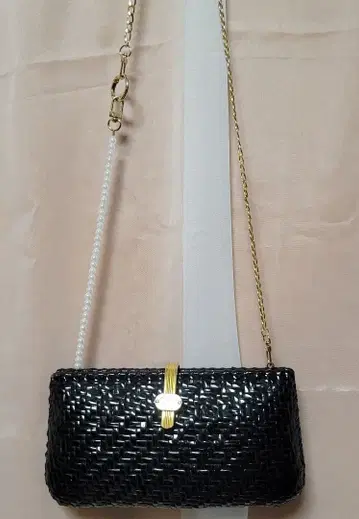 [ Lancel ] 숄더백 클러치백 2way 바스켓 편직