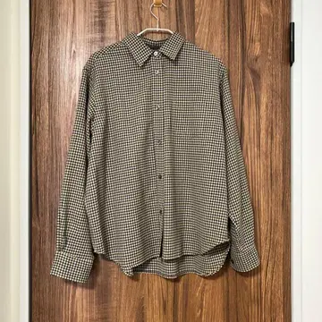 24AW IENA(이에나) 울 스티드 트윌 체크 셔츠 FREE